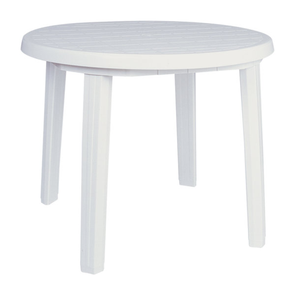 Plastic round garden online table